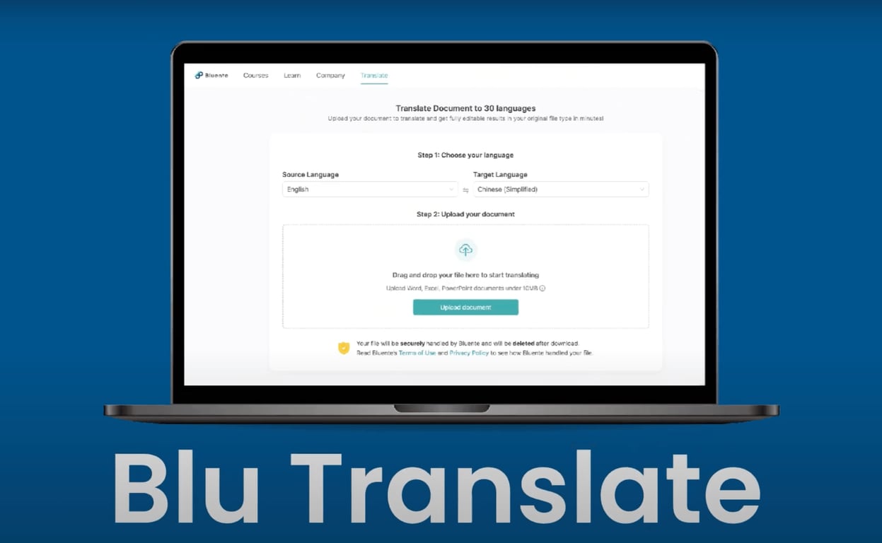Introducing Blu Translate: Your Go-To Industry-Tailored Document Translator