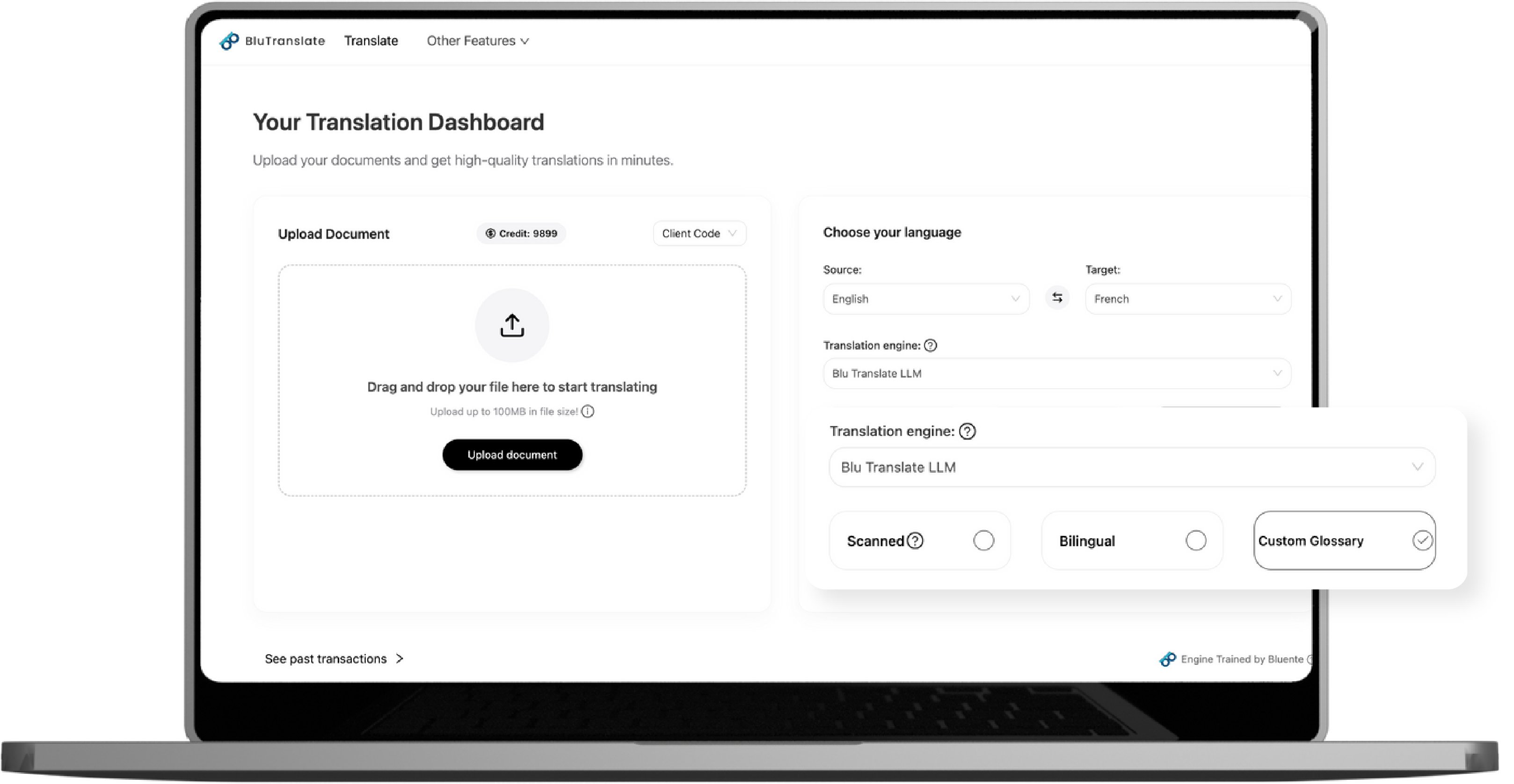 Step 4: Review and download translated file